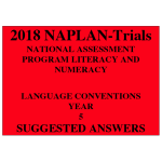 2018 Kilbaha NAPLAN Trial Test Year 5 - Language - Hard Copy